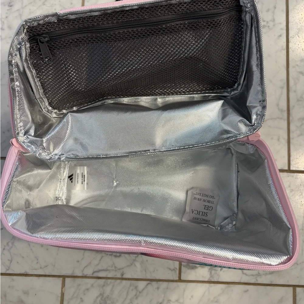 MATCHING SET Adidas Affiliate Lunchbox & 18in Backpack W/ Laptop Sleeve Pink - Picture 8 of 9